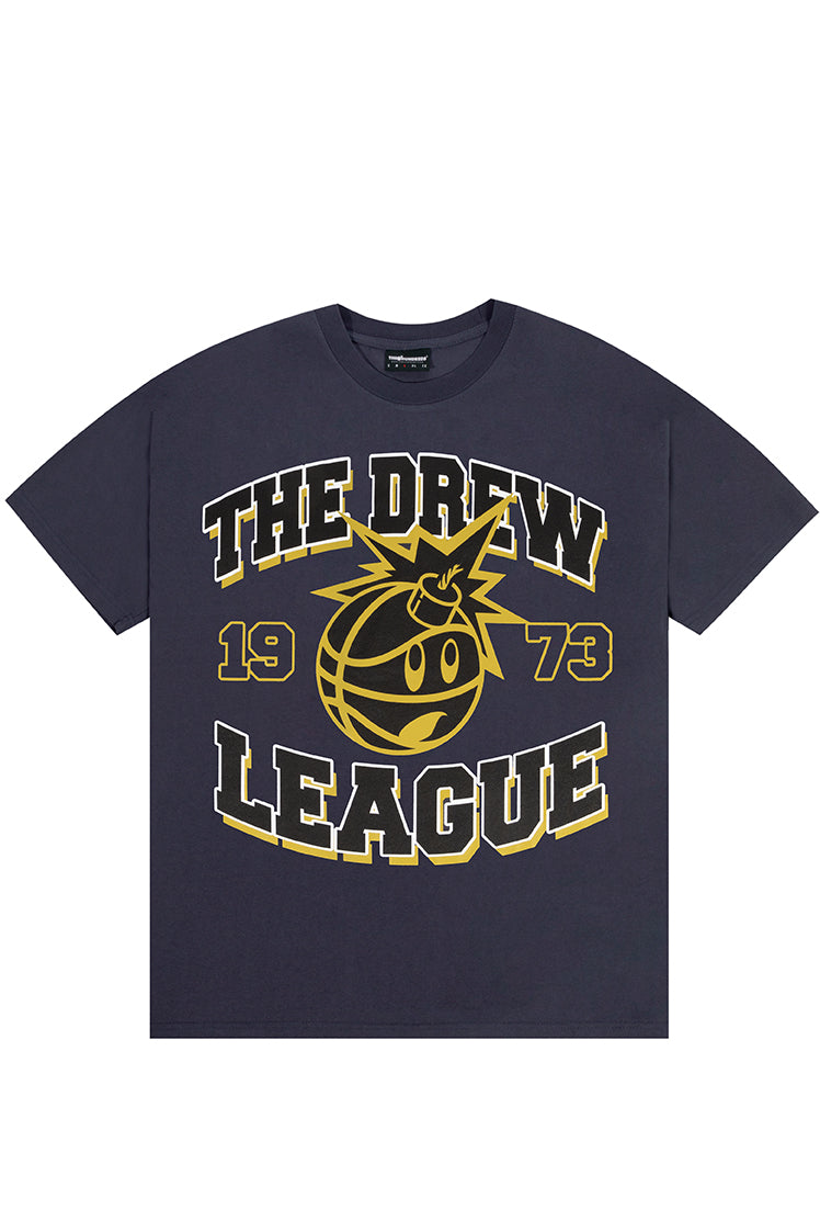 The Hundreds X Drew League Vintage Bomb Shirt (Mecca Blue)