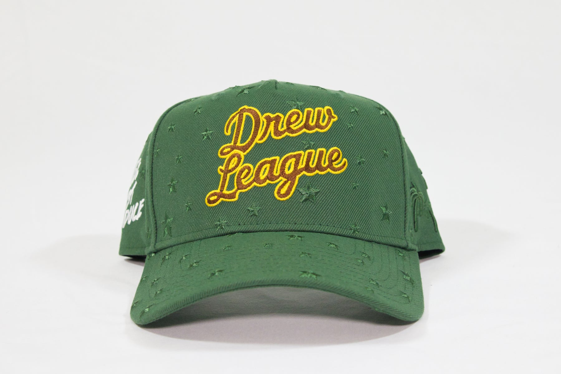 All over Stars Snap back (green gold and brown)